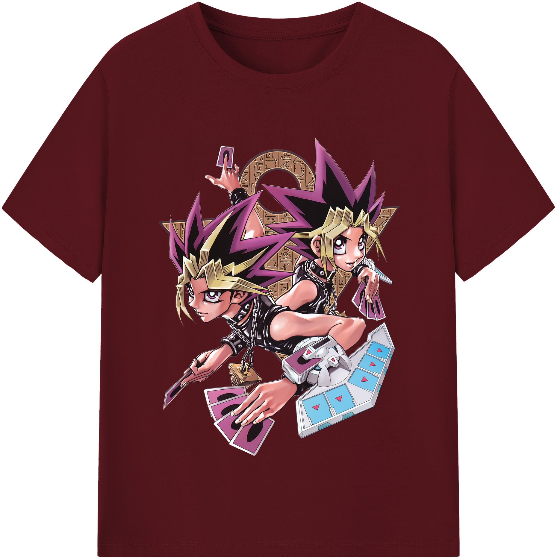（画像用） 遊☆戯☆王 Yu-Gi-Oh! 綿100％半袖Tシャツ（フロントプリント）